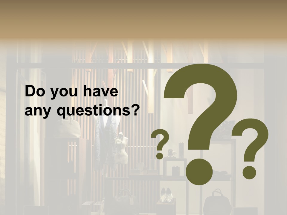 Market Mall Leather PowerPoint Template