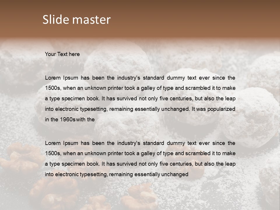 Sweets Christmas Cookies Christmas PowerPoint Template