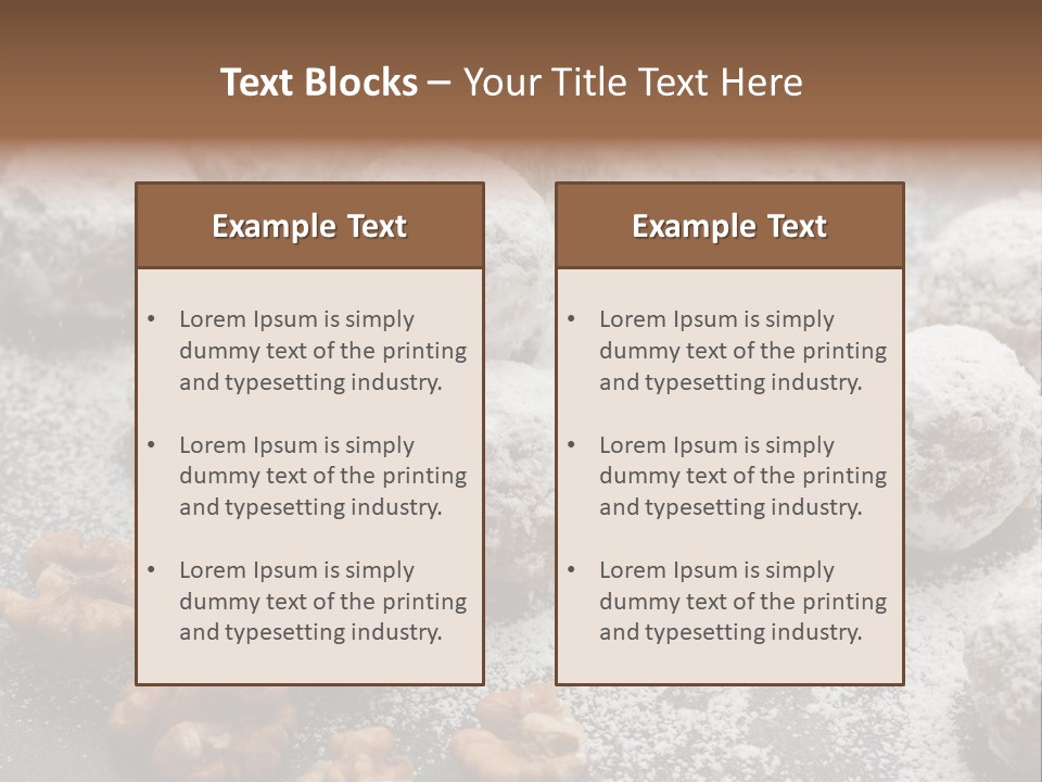 Sweets Christmas Cookies Christmas PowerPoint Template