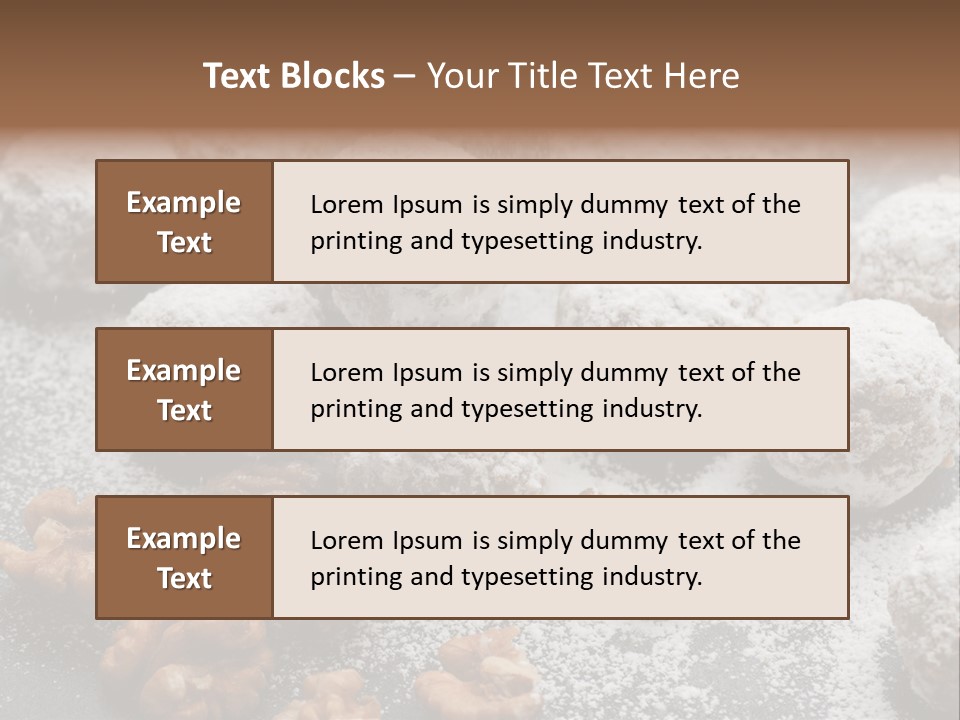 Sweets Christmas Cookies Christmas PowerPoint Template