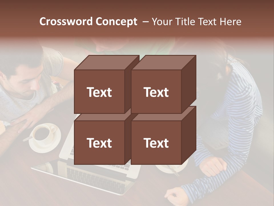Technology Typing Cafe PowerPoint Template