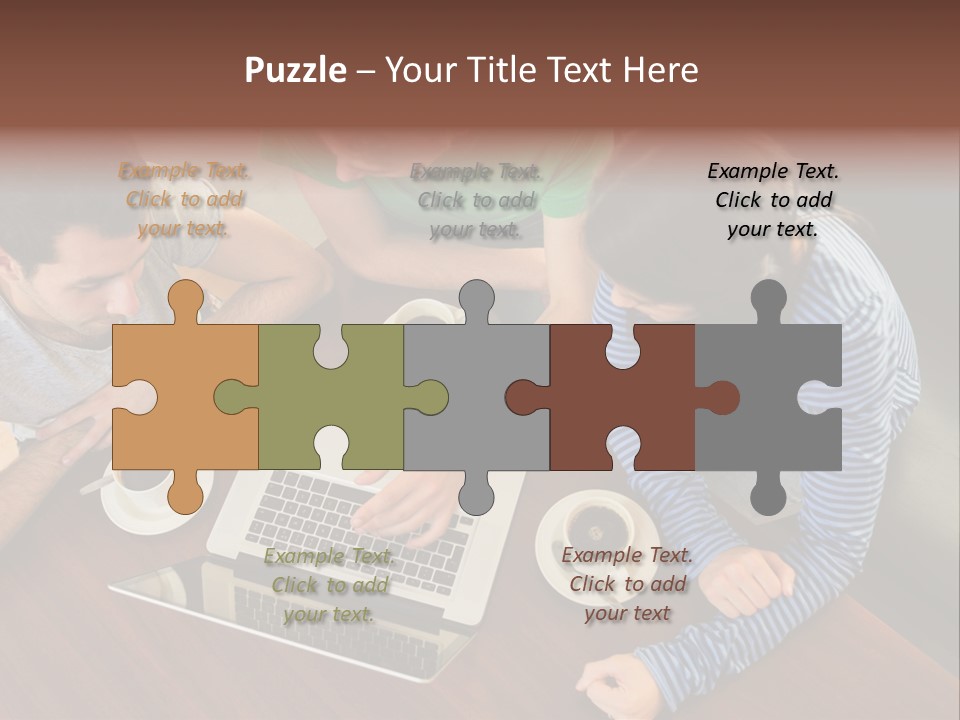 Technology Typing Cafe PowerPoint Template