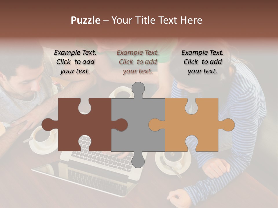 Technology Typing Cafe PowerPoint Template