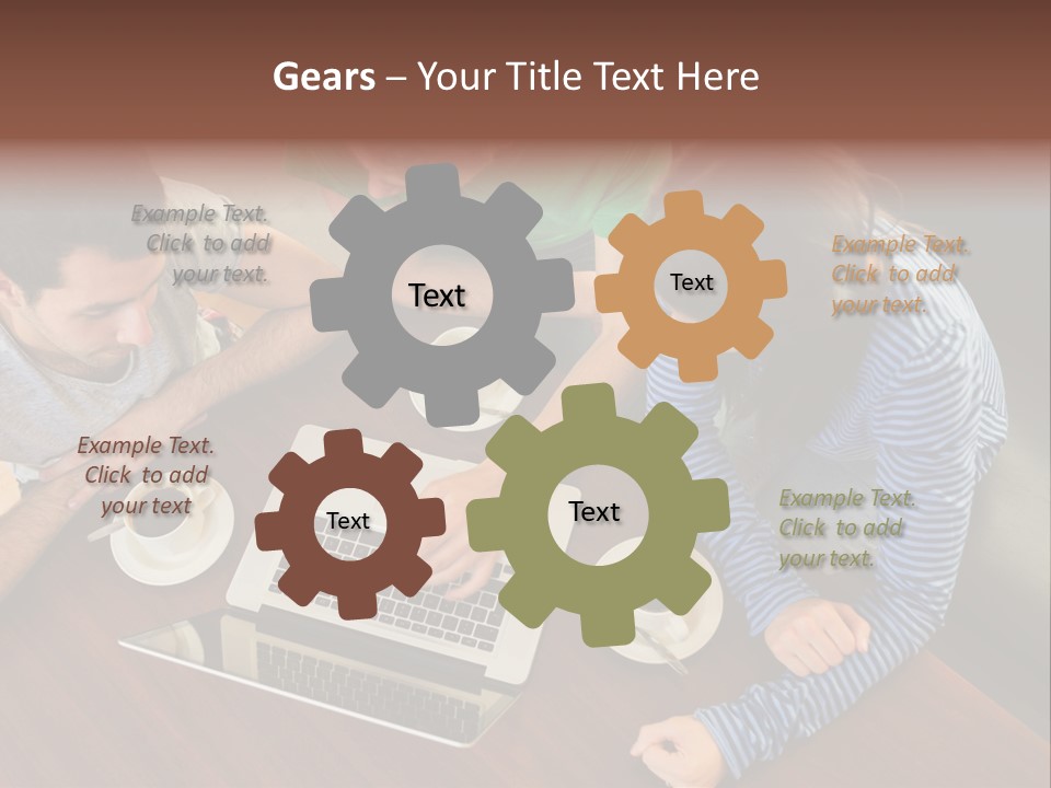 Technology Typing Cafe PowerPoint Template