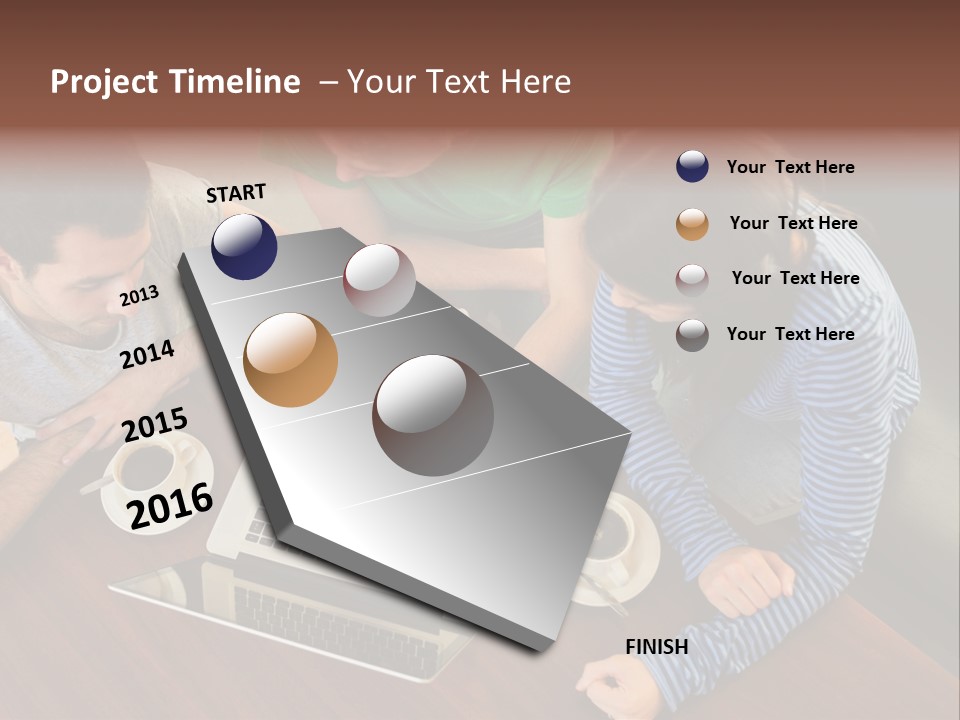 Technology Typing Cafe PowerPoint Template