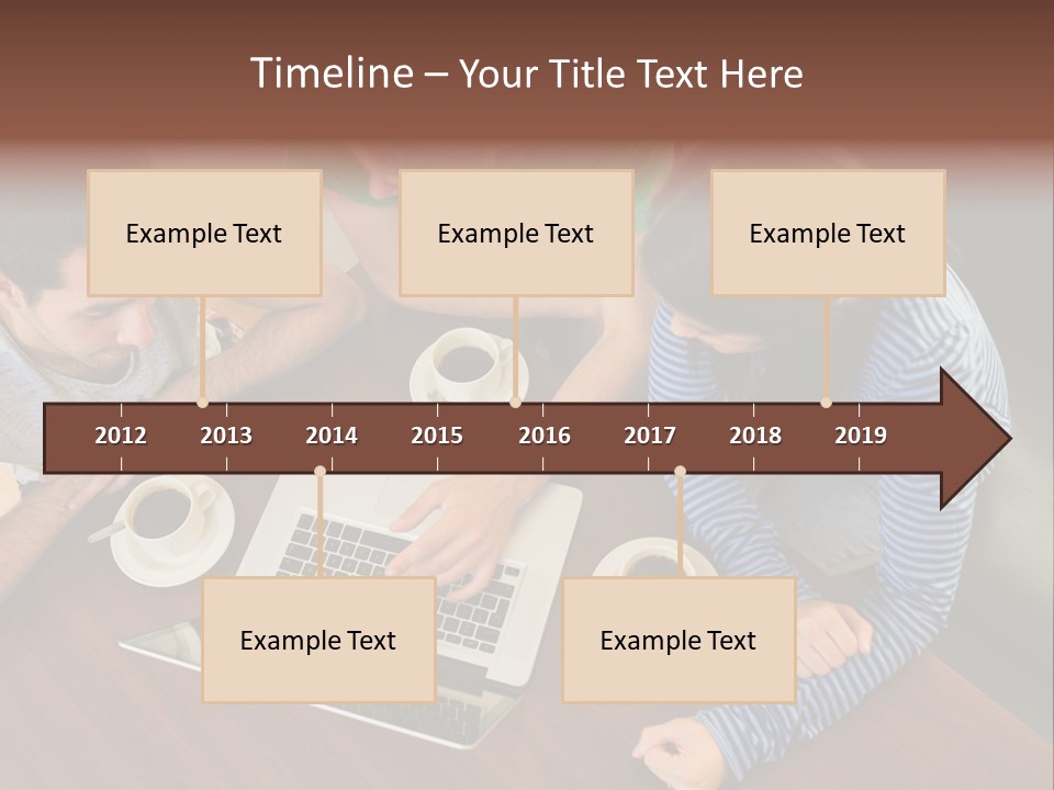 Technology Typing Cafe PowerPoint Template