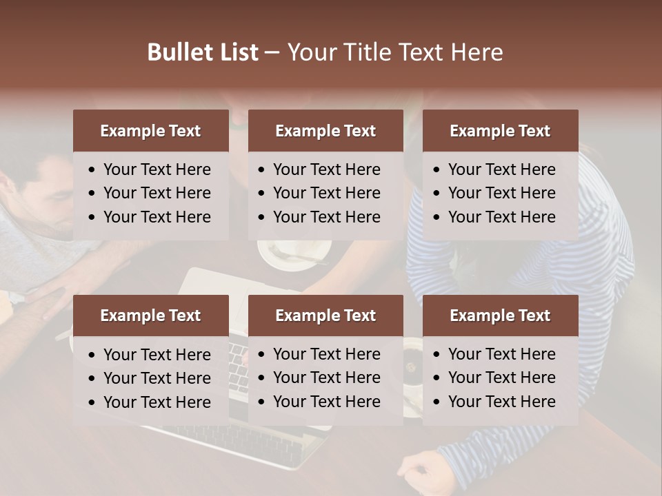 Technology Typing Cafe PowerPoint Template