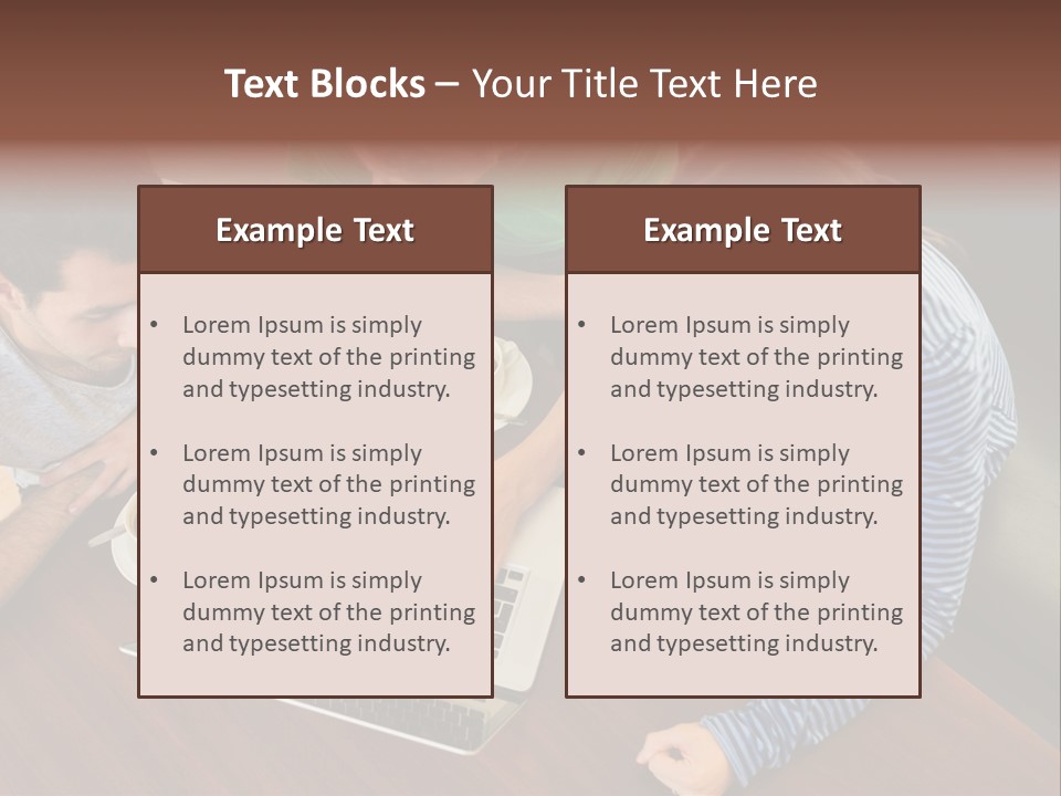 Technology Typing Cafe PowerPoint Template