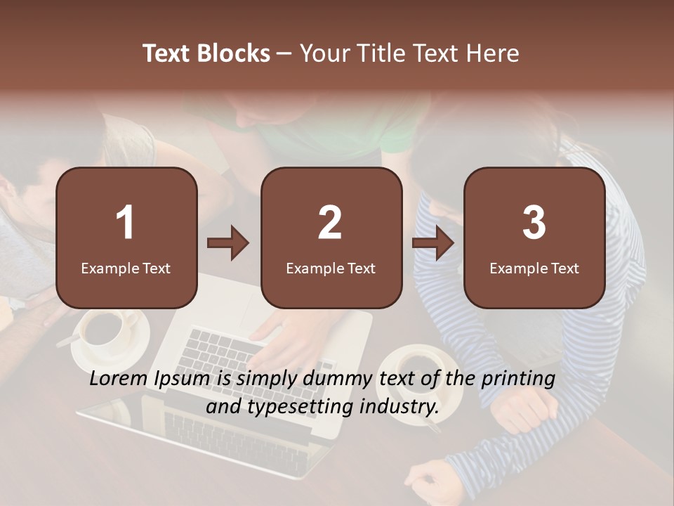 Technology Typing Cafe PowerPoint Template