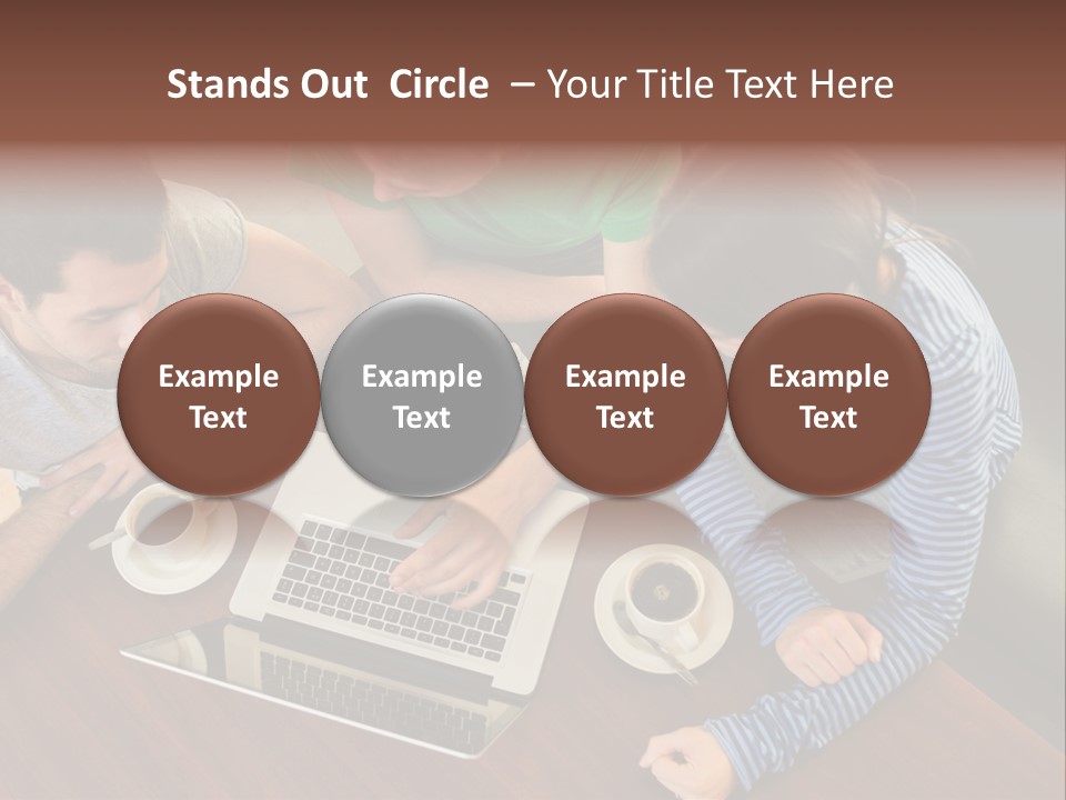 Technology Typing Cafe PowerPoint Template
