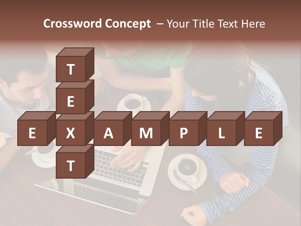 Technology Typing Cafe PowerPoint Template