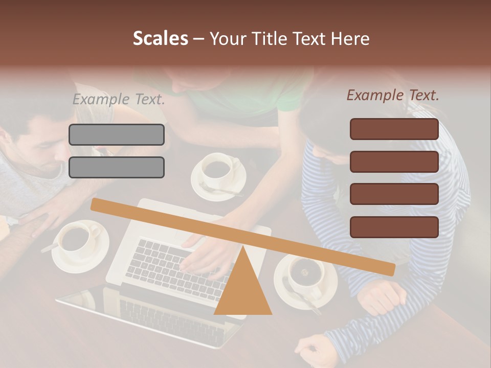 Technology Typing Cafe PowerPoint Template