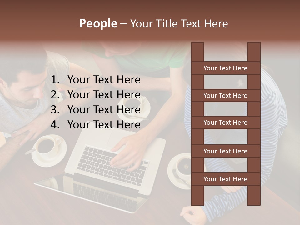 Technology Typing Cafe PowerPoint Template