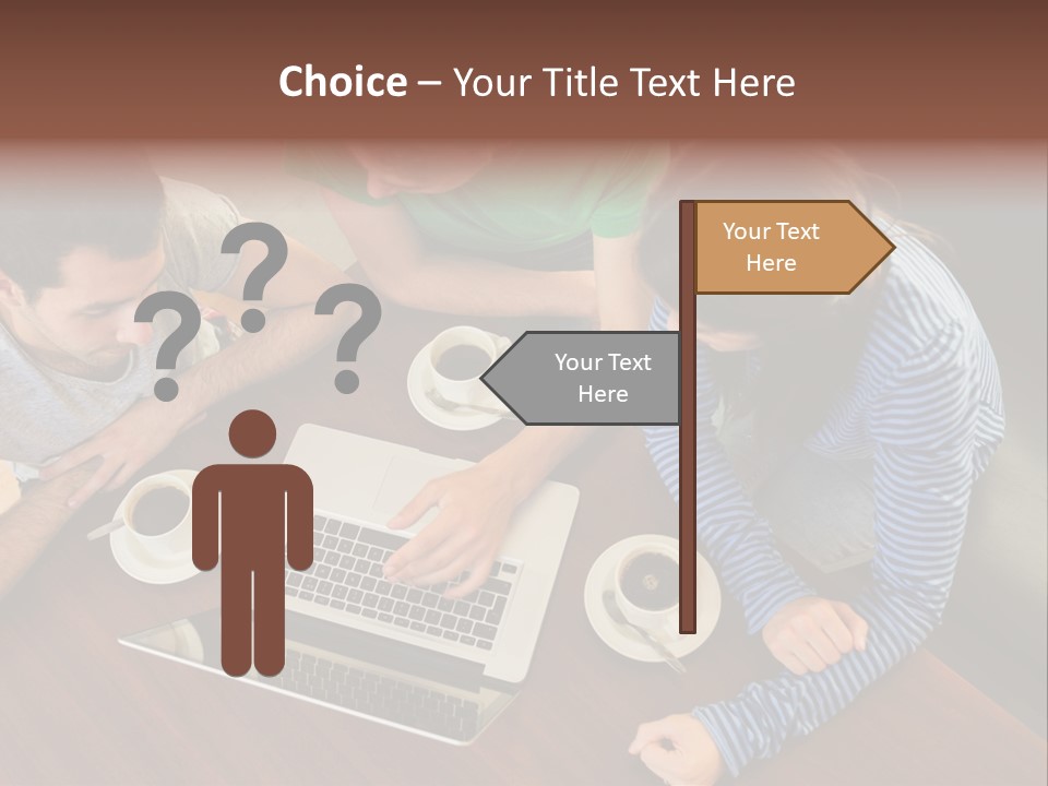 Technology Typing Cafe PowerPoint Template