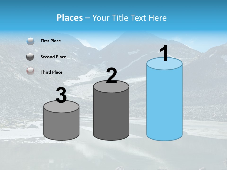 Mountain Lake Scenery Alps PowerPoint Template