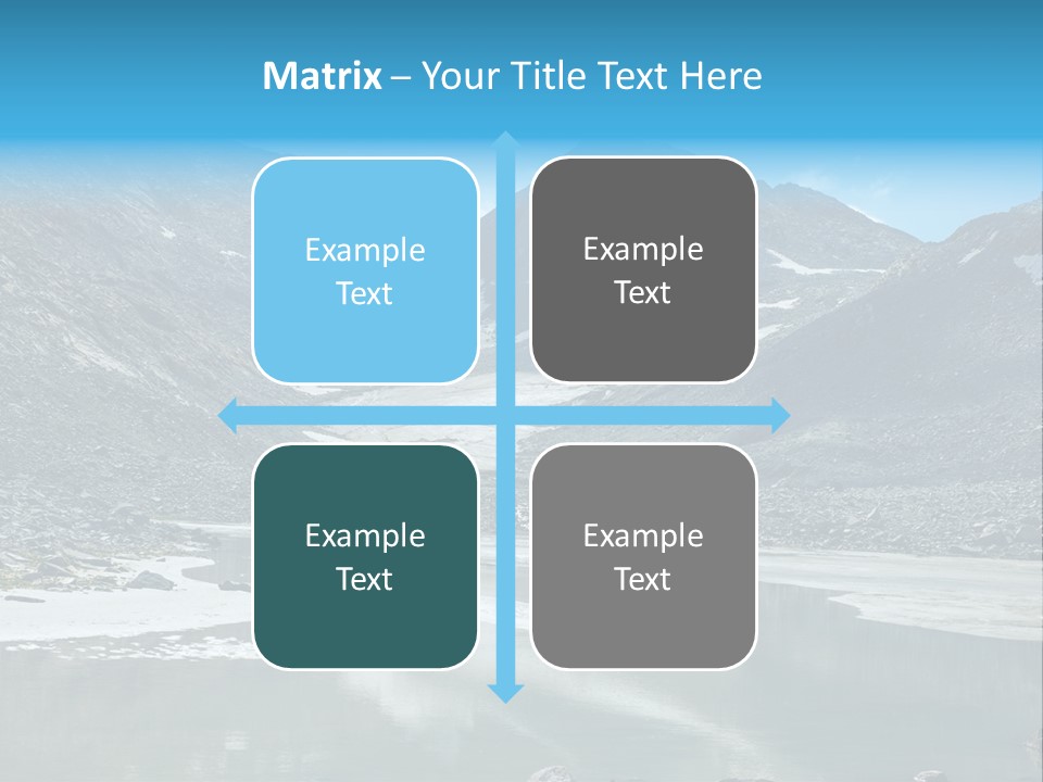 Mountain Lake Scenery Alps PowerPoint Template