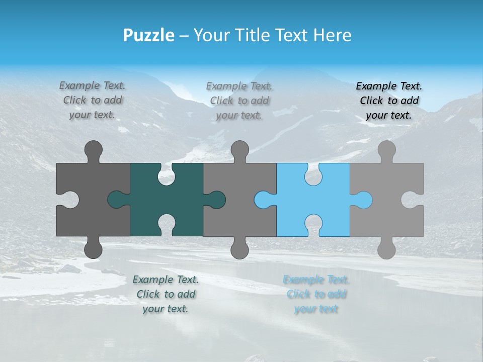 Mountain Lake Scenery Alps PowerPoint Template