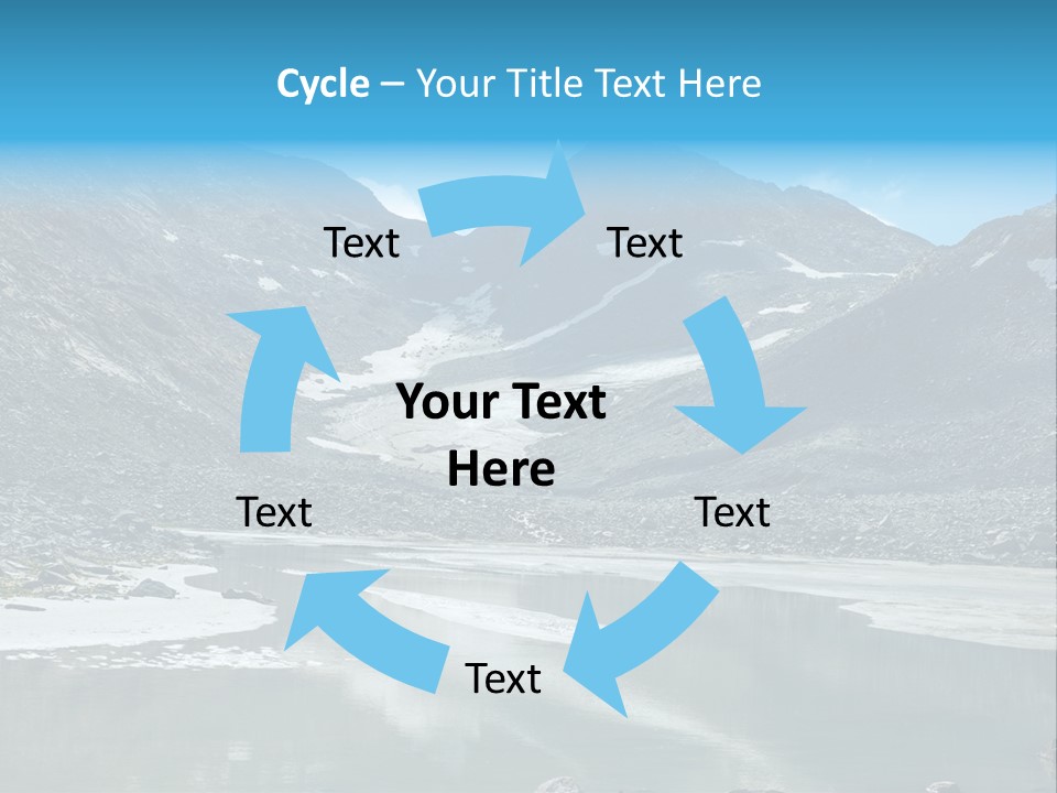 Mountain Lake Scenery Alps PowerPoint Template
