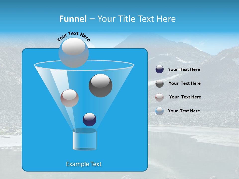 Mountain Lake Scenery Alps PowerPoint Template