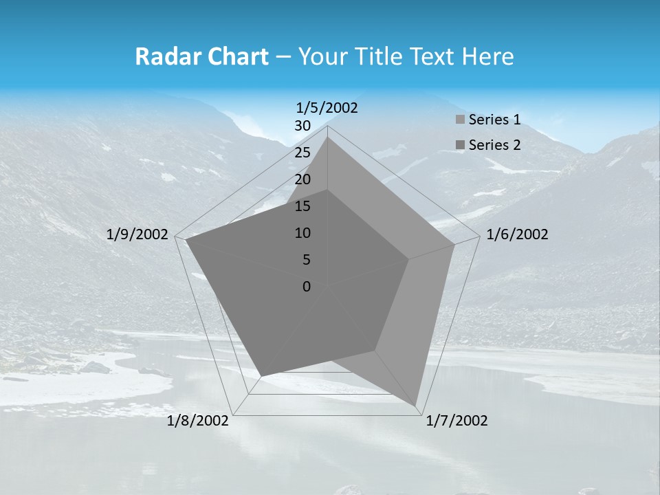 Mountain Lake Scenery Alps PowerPoint Template