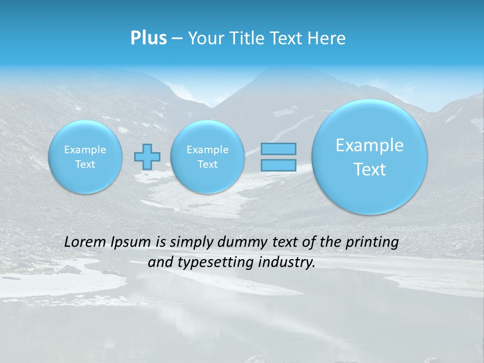 Mountain Lake Scenery Alps PowerPoint Template