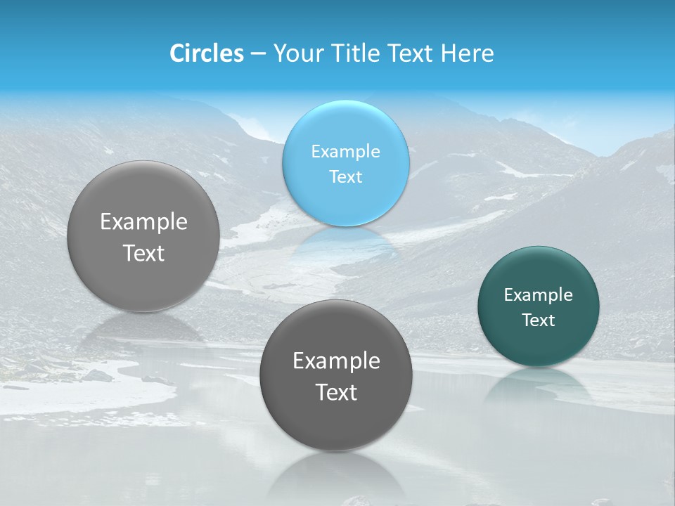 Mountain Lake Scenery Alps PowerPoint Template