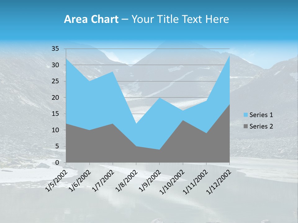Mountain Lake Scenery Alps PowerPoint Template