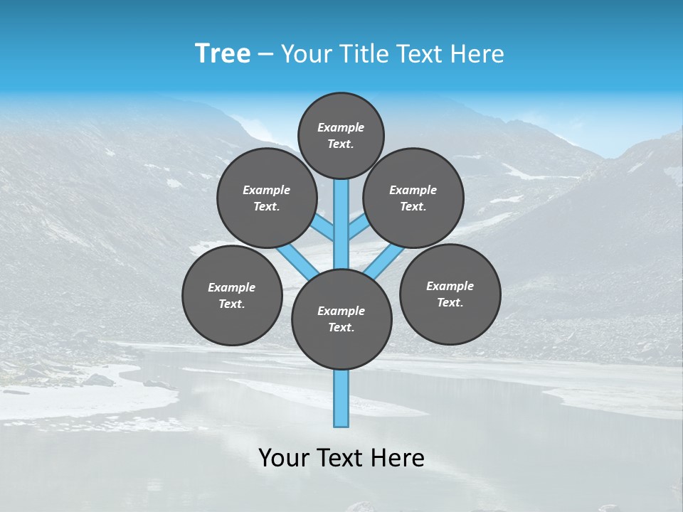 Mountain Lake Scenery Alps PowerPoint Template