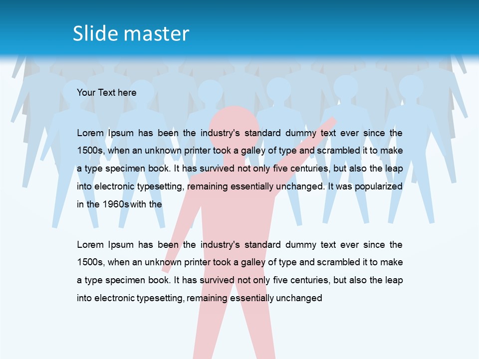 Employer Leader Force PowerPoint Template