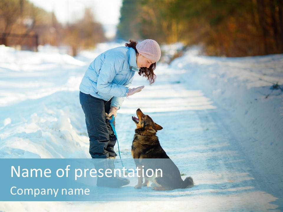 Teaching Loving Animals PowerPoint Template