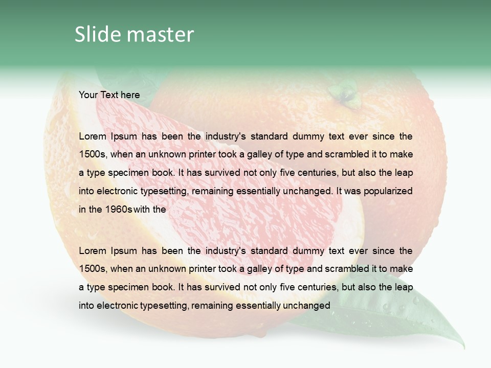 Object Wet Drop PowerPoint Template