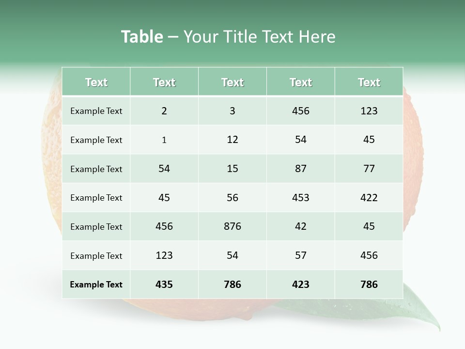 Object Wet Drop PowerPoint Template
