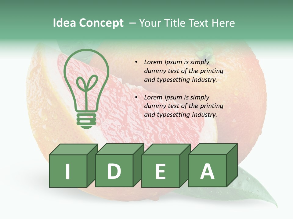 Object Wet Drop PowerPoint Template