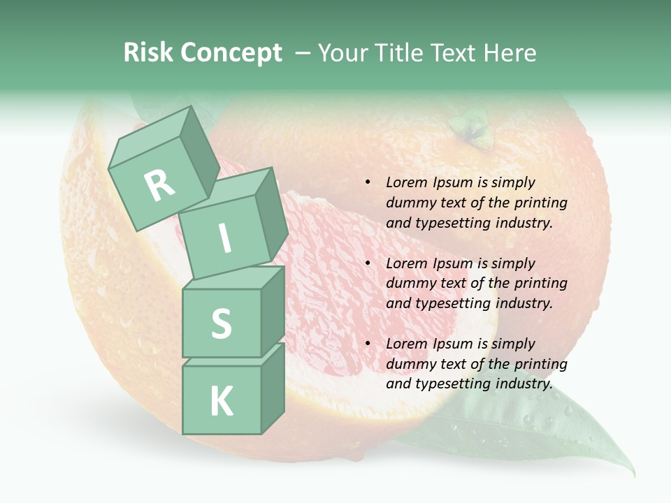 Object Wet Drop PowerPoint Template