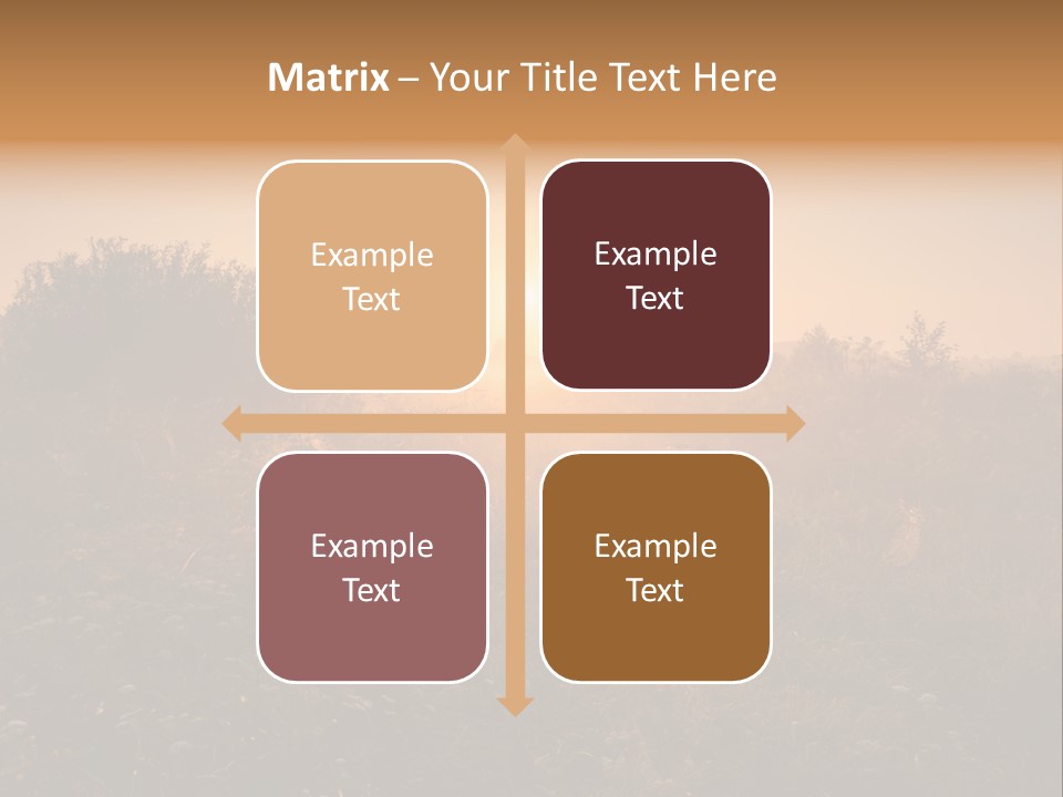 Spiderweb Landscape Outdoor PowerPoint Template