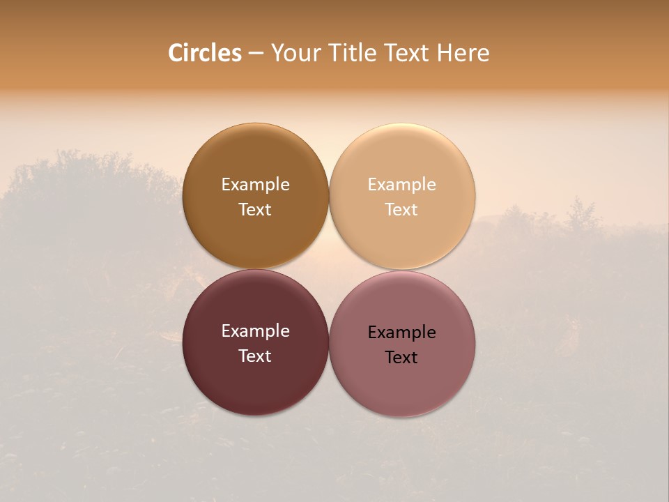 Spiderweb Landscape Outdoor PowerPoint Template