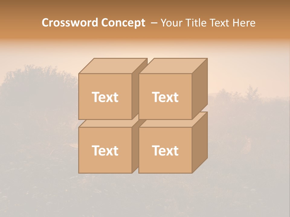 Spiderweb Landscape Outdoor PowerPoint Template