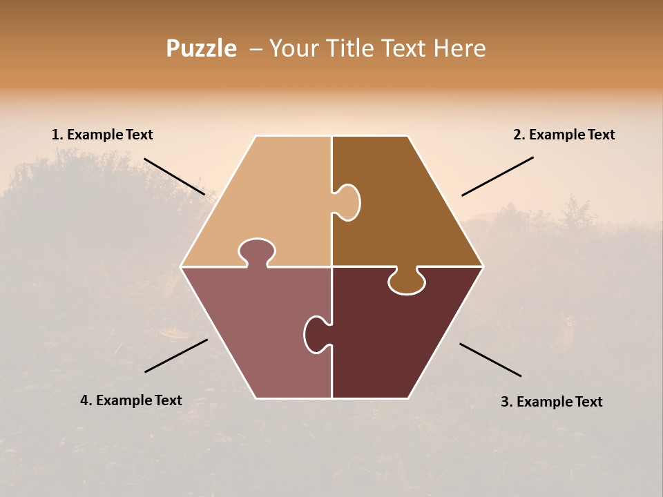 Spiderweb Landscape Outdoor PowerPoint Template