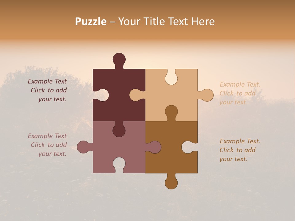 Spiderweb Landscape Outdoor PowerPoint Template