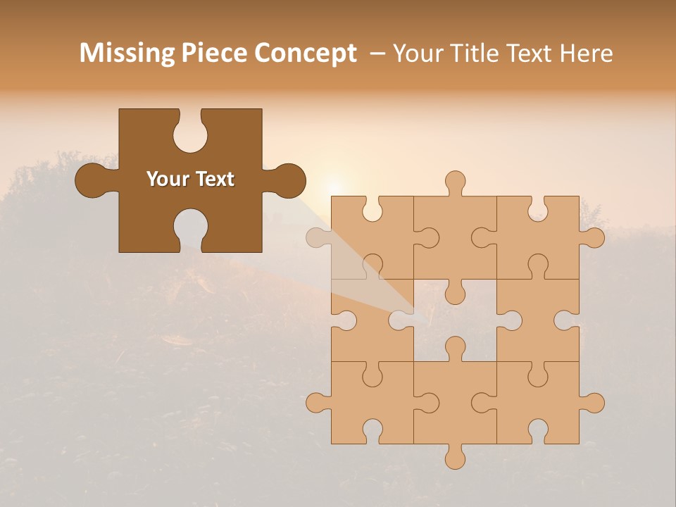 Spiderweb Landscape Outdoor PowerPoint Template