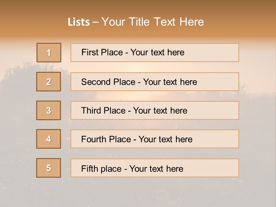 Spiderweb Landscape Outdoor PowerPoint Template