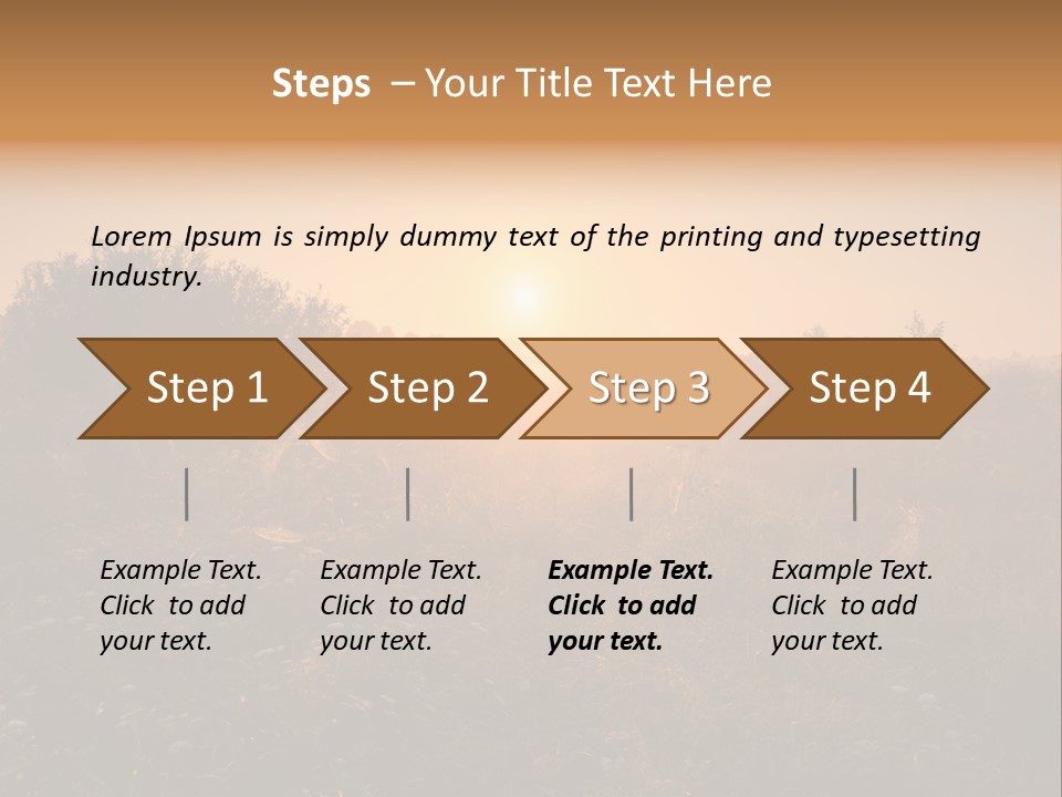 Spiderweb Landscape Outdoor PowerPoint Template