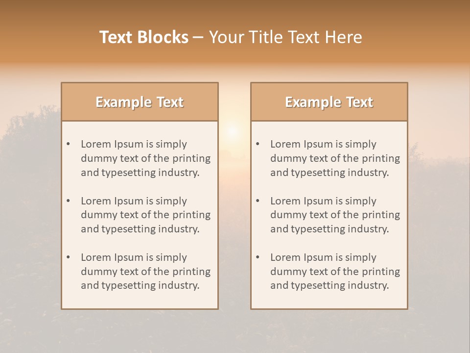 Spiderweb Landscape Outdoor PowerPoint Template