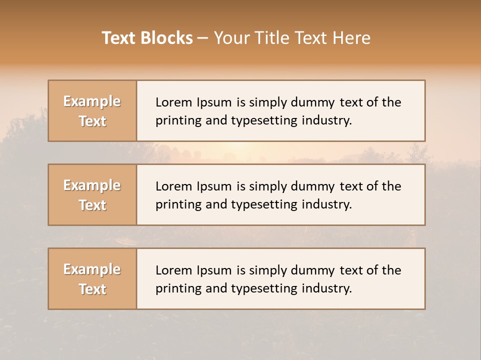 Spiderweb Landscape Outdoor PowerPoint Template