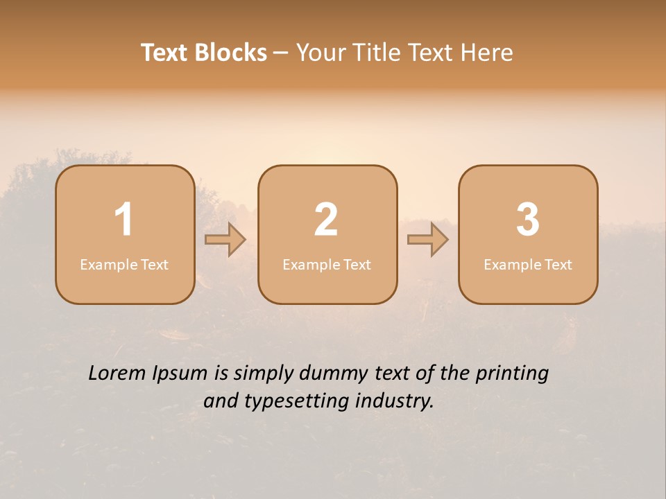 Spiderweb Landscape Outdoor PowerPoint Template