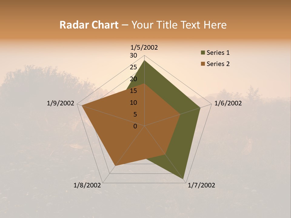 Spiderweb Landscape Outdoor PowerPoint Template