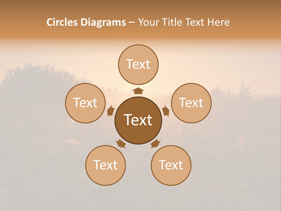 Spiderweb Landscape Outdoor PowerPoint Template