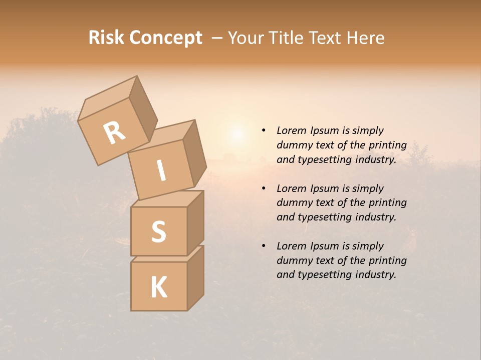 Spiderweb Landscape Outdoor PowerPoint Template