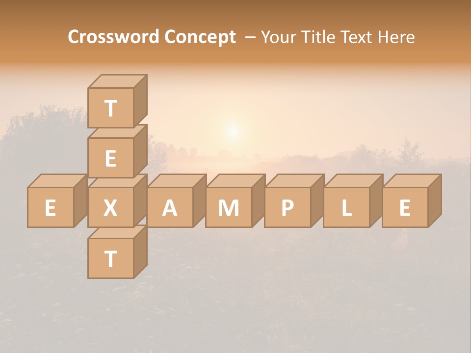 Spiderweb Landscape Outdoor PowerPoint Template