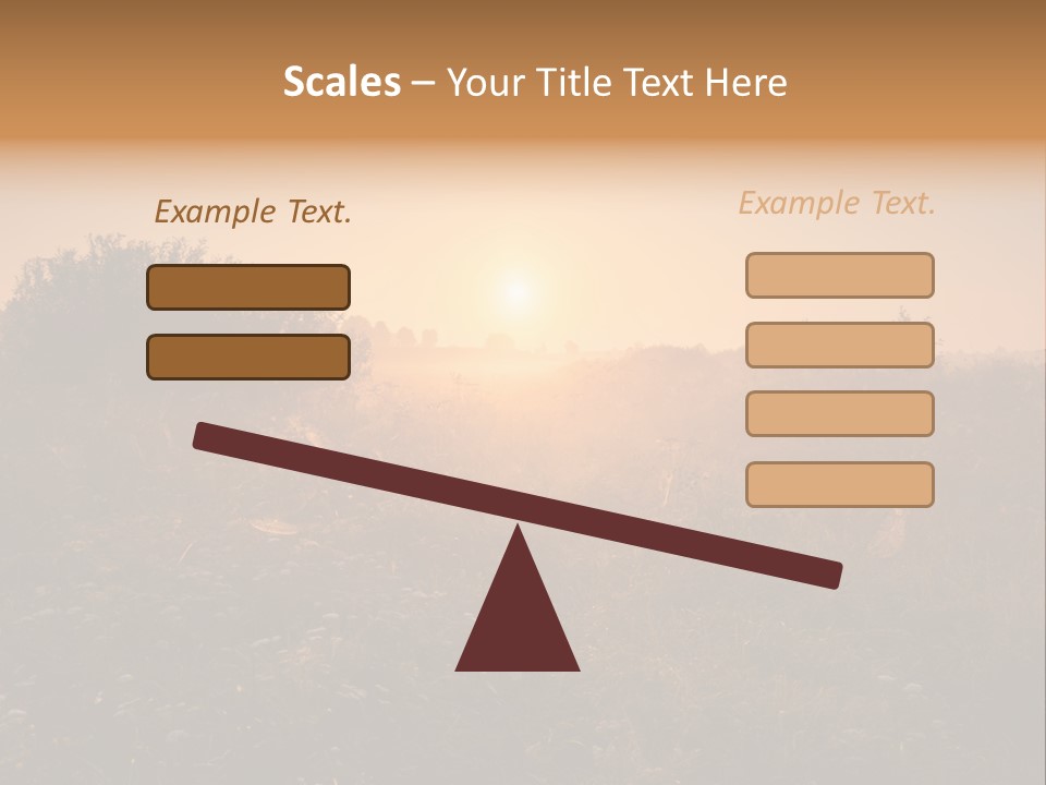 Spiderweb Landscape Outdoor PowerPoint Template